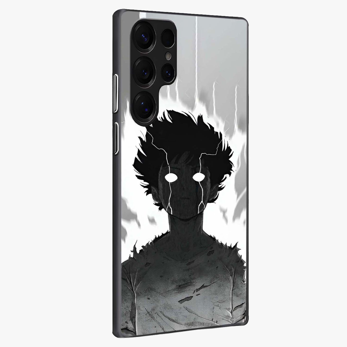 Awakened Inner Rage Glass Case upright view showcasing dramatic artwork with strong expressive aesthetic.