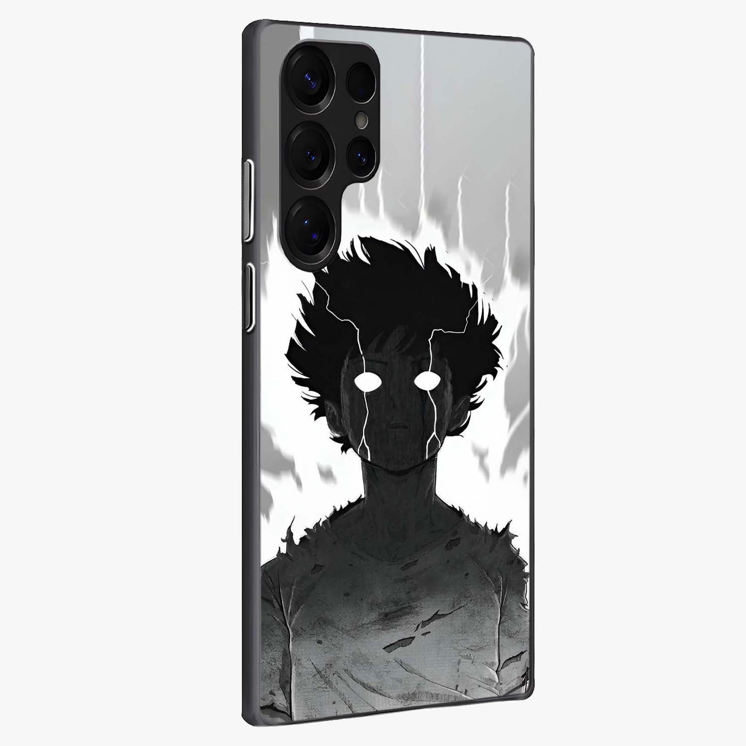 Awakened Inner Rage Glass Case upright view showcasing dramatic artwork with strong expressive aesthetic.