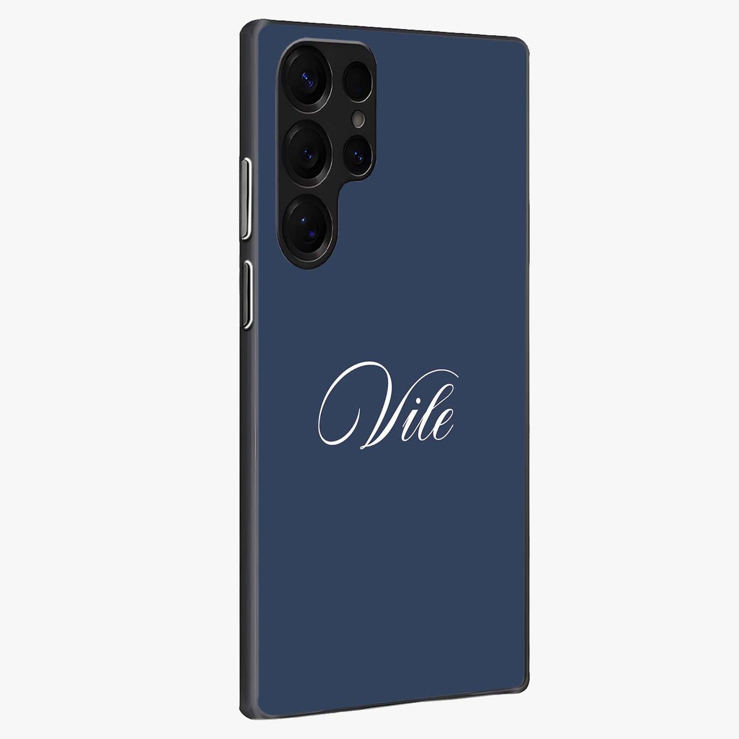 Blue Vintage Floral Pattern Glass Case displayed in angled mockup highlighting classic blue floral pattern and retro aesthetic design.