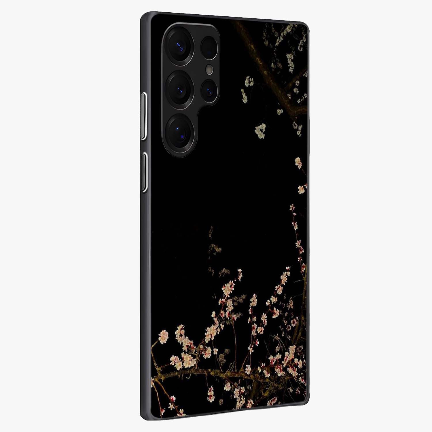 Petal Moon Light With Custom Name Glass Case upright view showcasing elegant floral moon artwork with personalized aesthetic.
