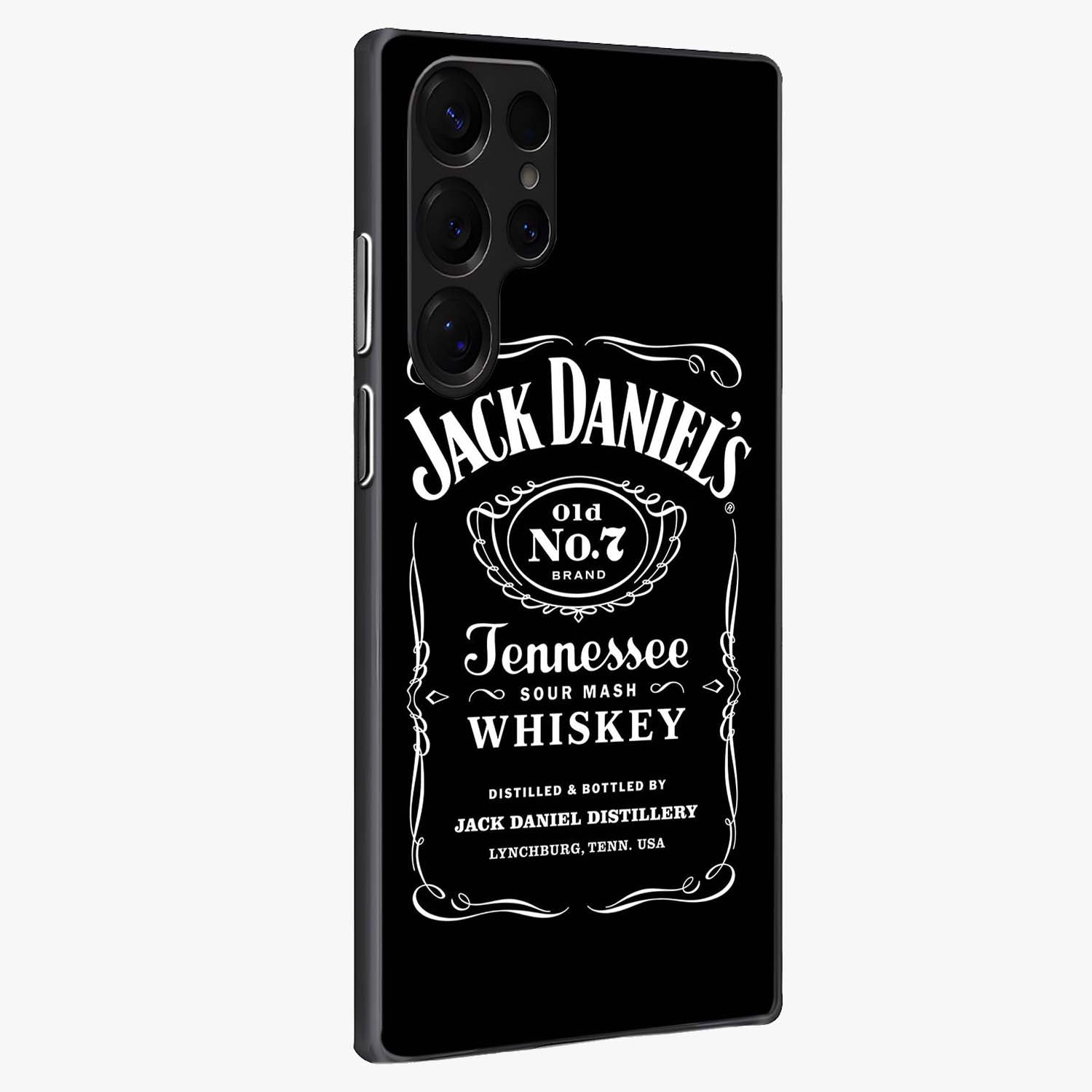 Vintage Whiskey Heritage Glass Case upright view showcasing stylish vintage whiskey artwork with timeless bar culture theme.