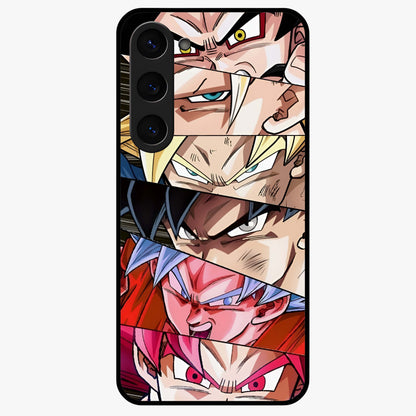 Anime Character Glass Case showing flat back view with vibrant anime artwork and glossy glass finish.