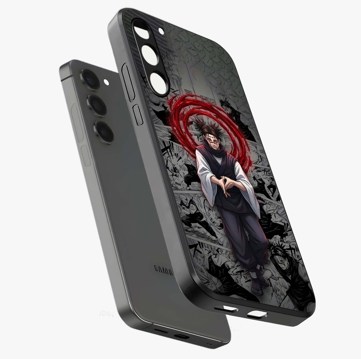Cursed Ritual Ascension Glass Case displayed in angled mockup highlighting mystical ritual illustration with supernatural aesthetic.