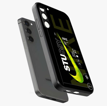 Neon Street Edition Glass Case displayed in angled mockup highlighting vibrant urban design with bold street aesthetic.