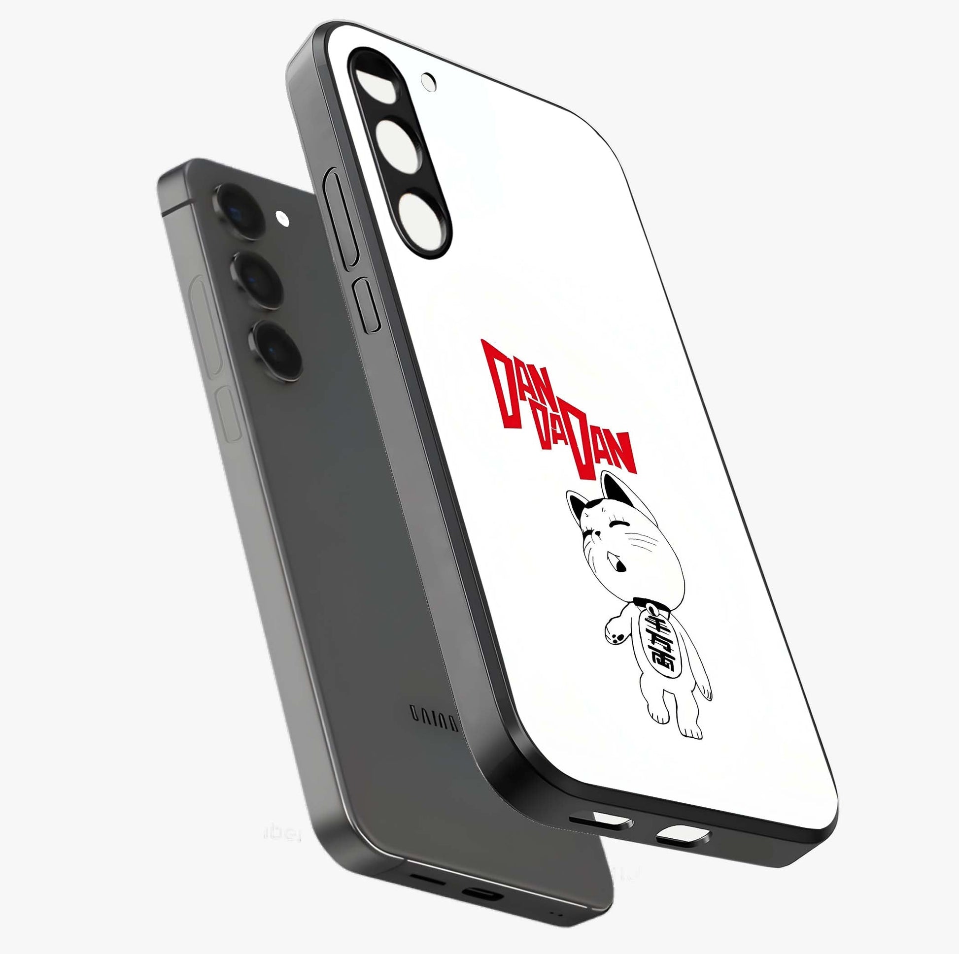 Playful Spirit Charm Glass Case displayed in angled mockup highlighting lively decorative design with playful aesthetic style.