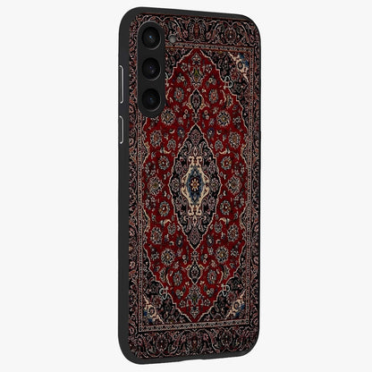 Heritage Carpet Royale Glass Case upright view showcasing detailed ornamental artwork with luxurious traditional theme.