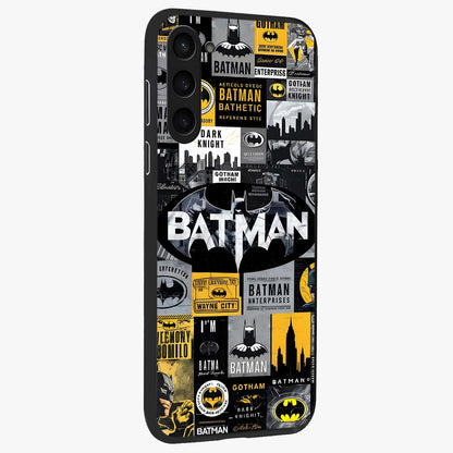 Knight Gotham Rise Glass Case upright view showcasing bold vigilante themed artwork with gothic city vibe.