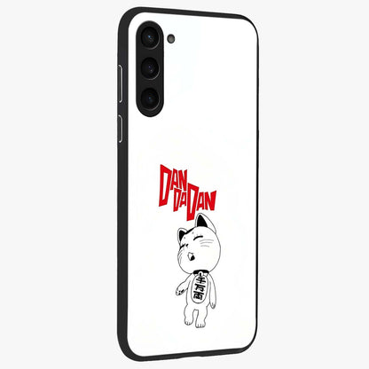 Playful Spirit Charm Glass Case upright view showcasing vibrant charm artwork with fun artistic theme.