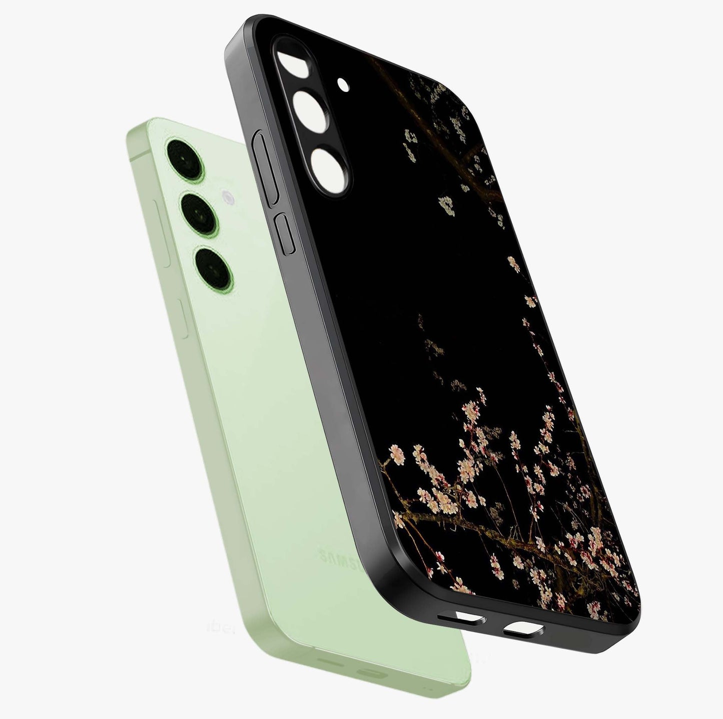 Petal Moon Light With Custom Name Glass Case displayed in angled mockup highlighting delicate petal design with custom name feature.