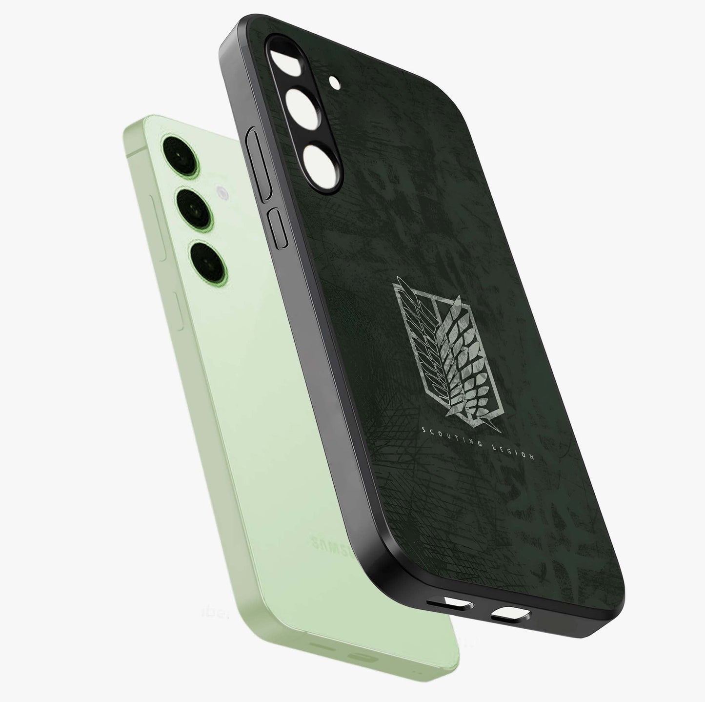 Wings Of Freedom Glass Case displayed in angled mockup highlighting graceful wing design with inspirational aesthetic.