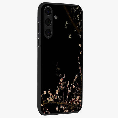 Petal Moon Light With Custom Name Glass Case upright view showcasing elegant floral moon artwork with personalized aesthetic.