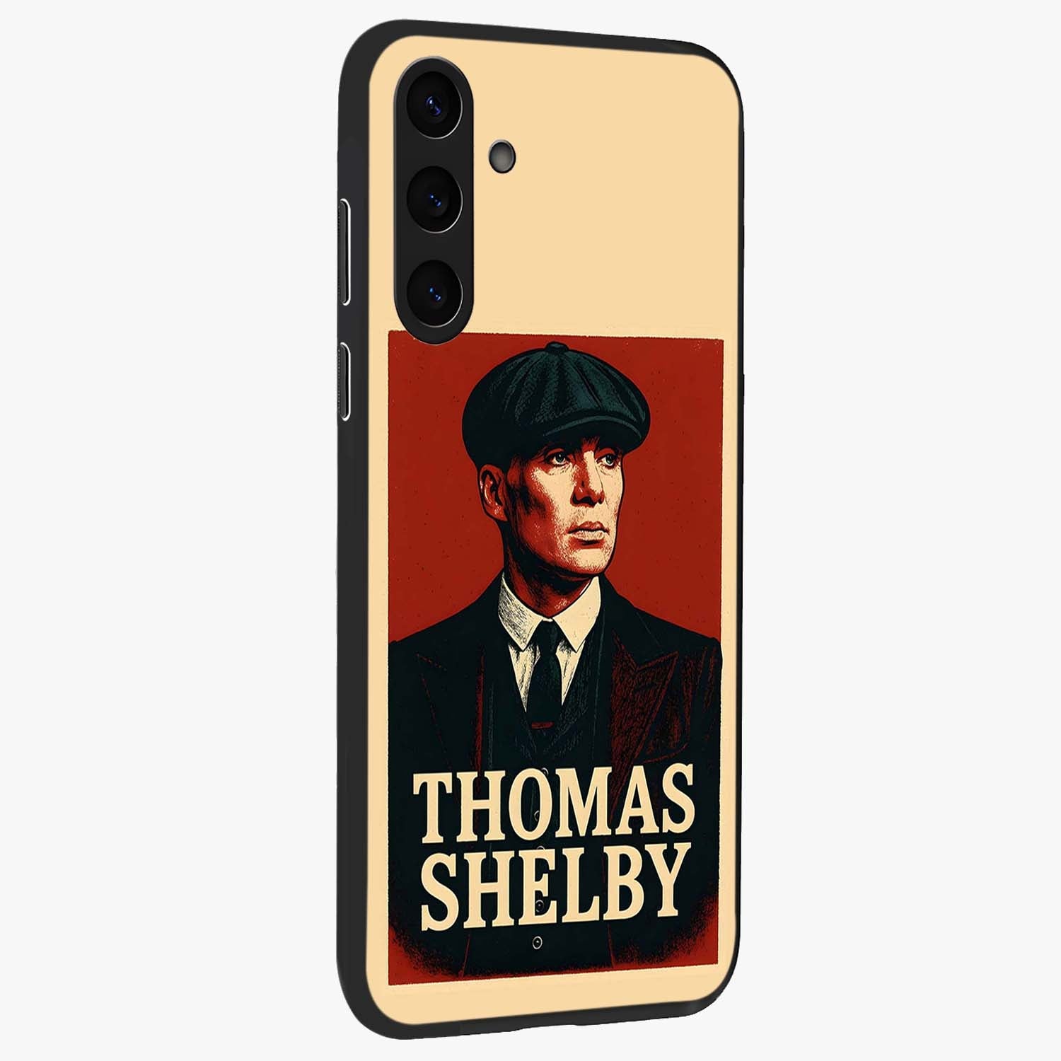 Vintage Mafia Authority Glass Case upright view showcasing dramatic vintage artwork with iconic authority theme.