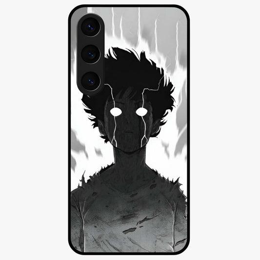 Awakened Inner Rage Glass Case showing flat back view with intense artistic artwork and glossy glass finish.