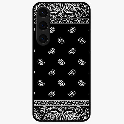 Retro Rebel Threads Glass Case showing flat back view with vintage street style artwork and glossy glass finish.