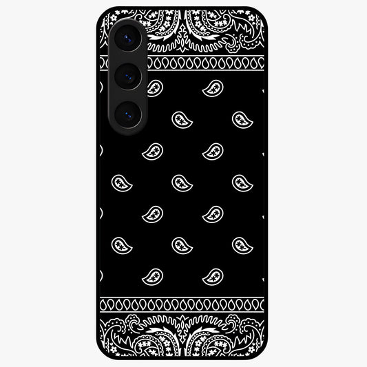 Retro Rebel Threads Glass Case showing flat back view with vintage street style artwork and glossy glass finish.