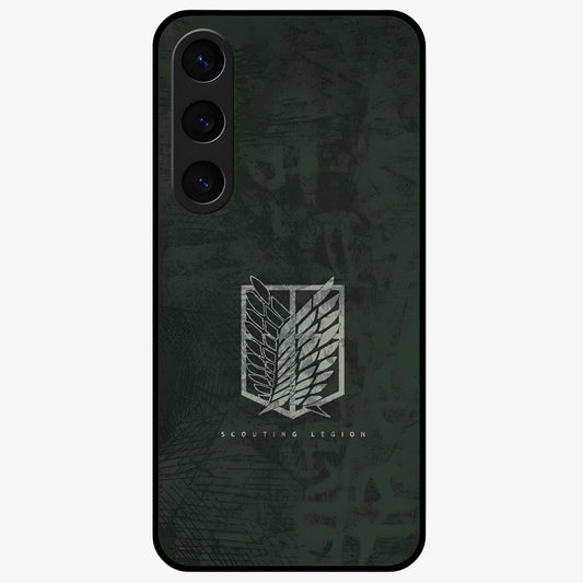 Wings Of Freedom Glass Case showing flat back view with symbolic wings artwork and glossy glass finish.
