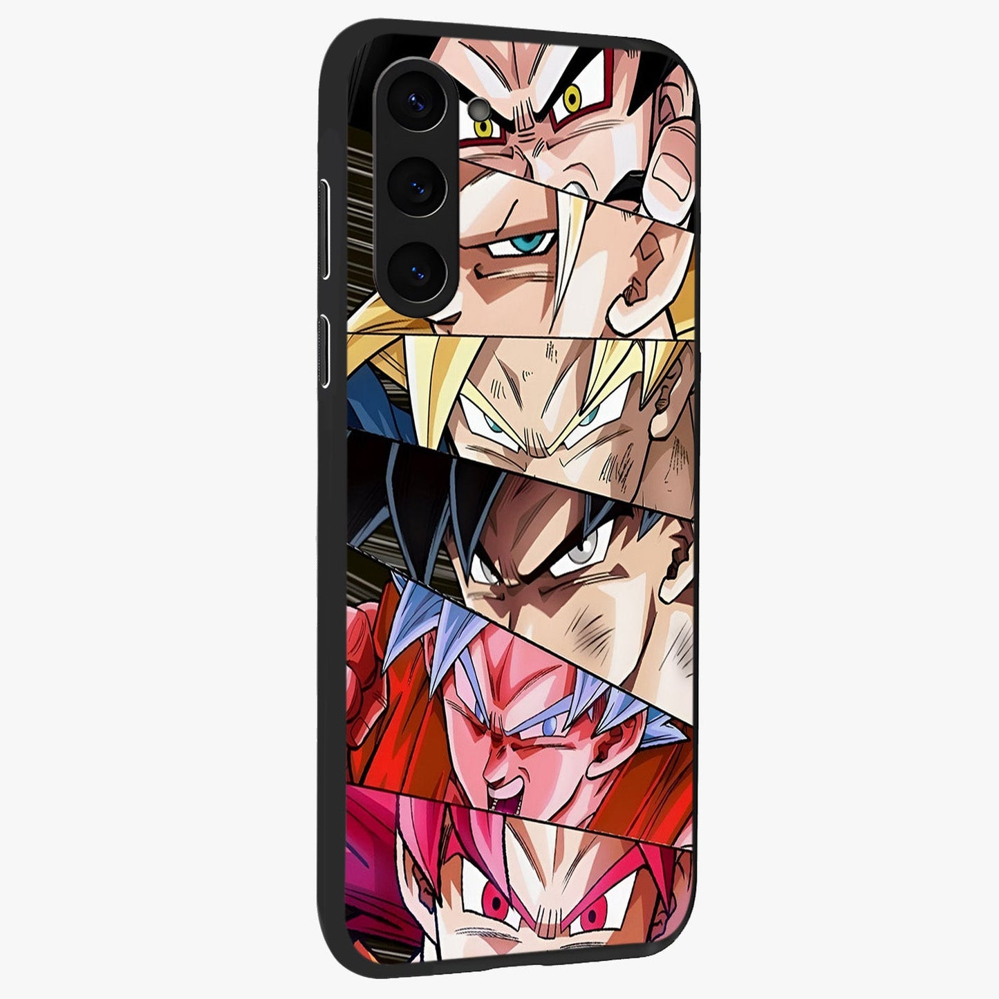 Anime Character Glass Case upright view showcasing expressive anime artwork with bold graphic style.