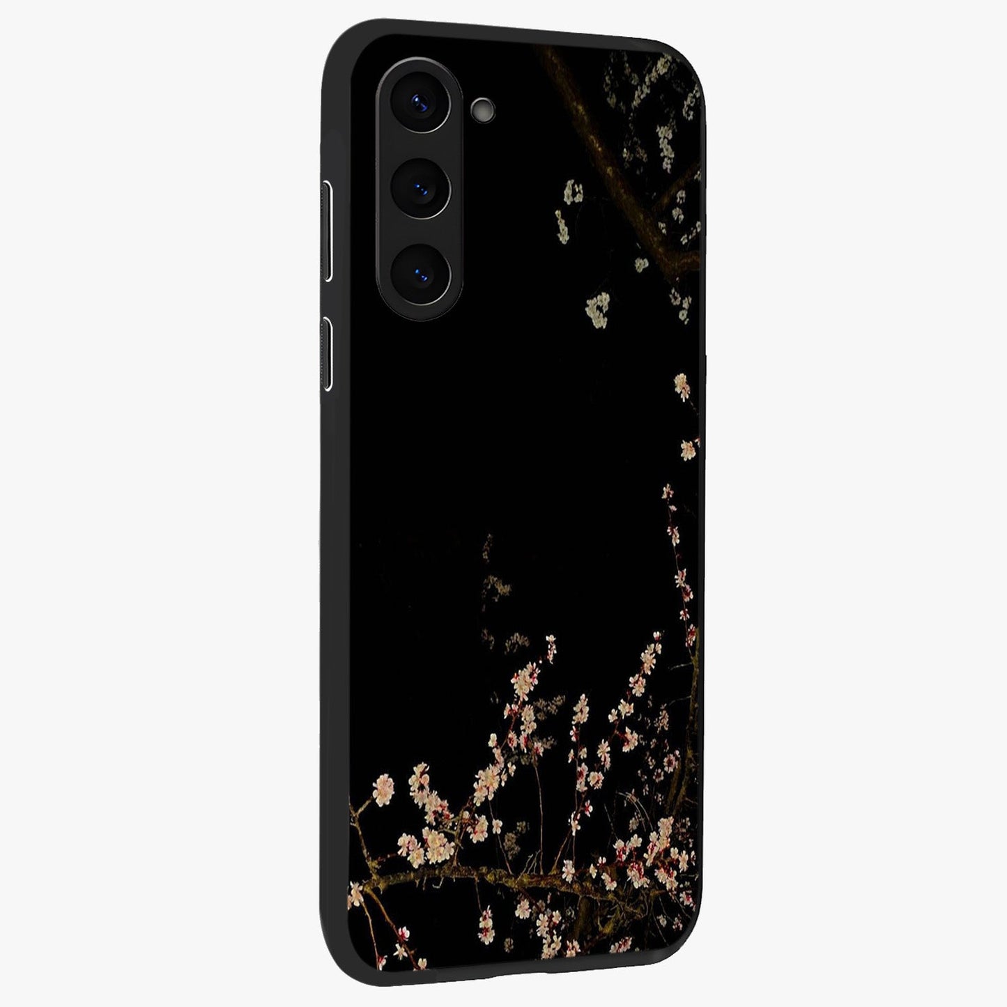 Petal Moon Light With Custom Name Glass Case upright view showcasing elegant floral moon artwork with personalized aesthetic.