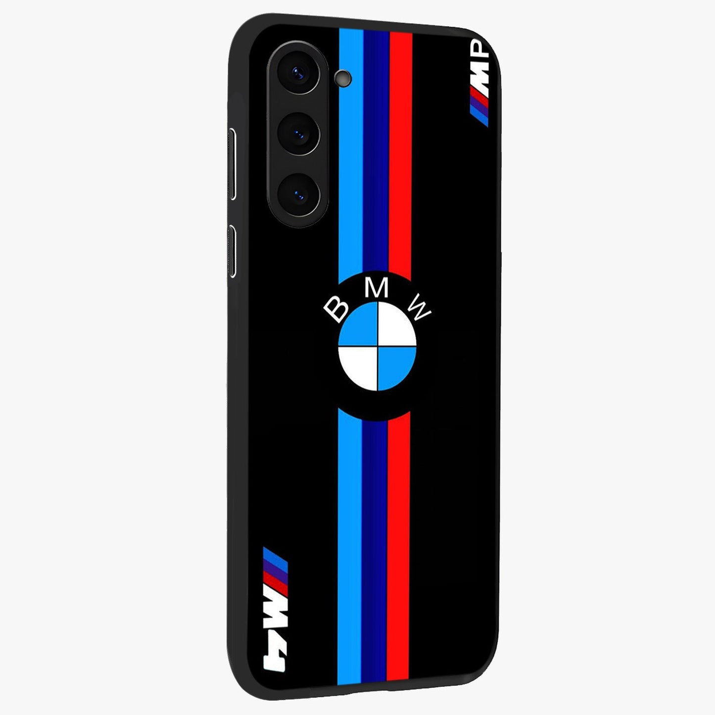 Turbo BMW Beast Glass Case upright view showcasing powerful car artwork with modern motorsport theme.