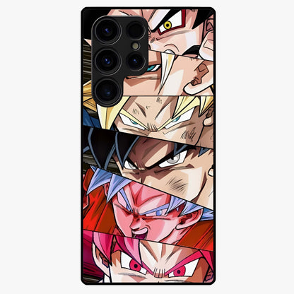 Anime Character Glass Case showing flat back view with vibrant anime artwork and glossy glass finish.