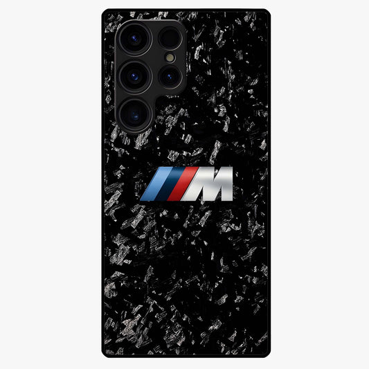 Carbon Speed Mark Glass Case showing flat back view with sporty carbon pattern artwork and glossy glass finish.