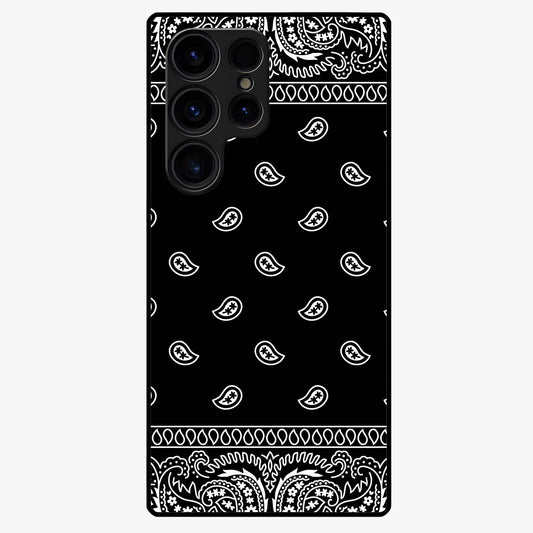 Retro Rebel Threads Glass Case showing flat back view with vintage street style artwork and glossy glass finish.