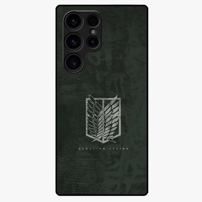 Wings Of Freedom Glass Case showing flat back view with symbolic wings artwork and glossy glass finish.