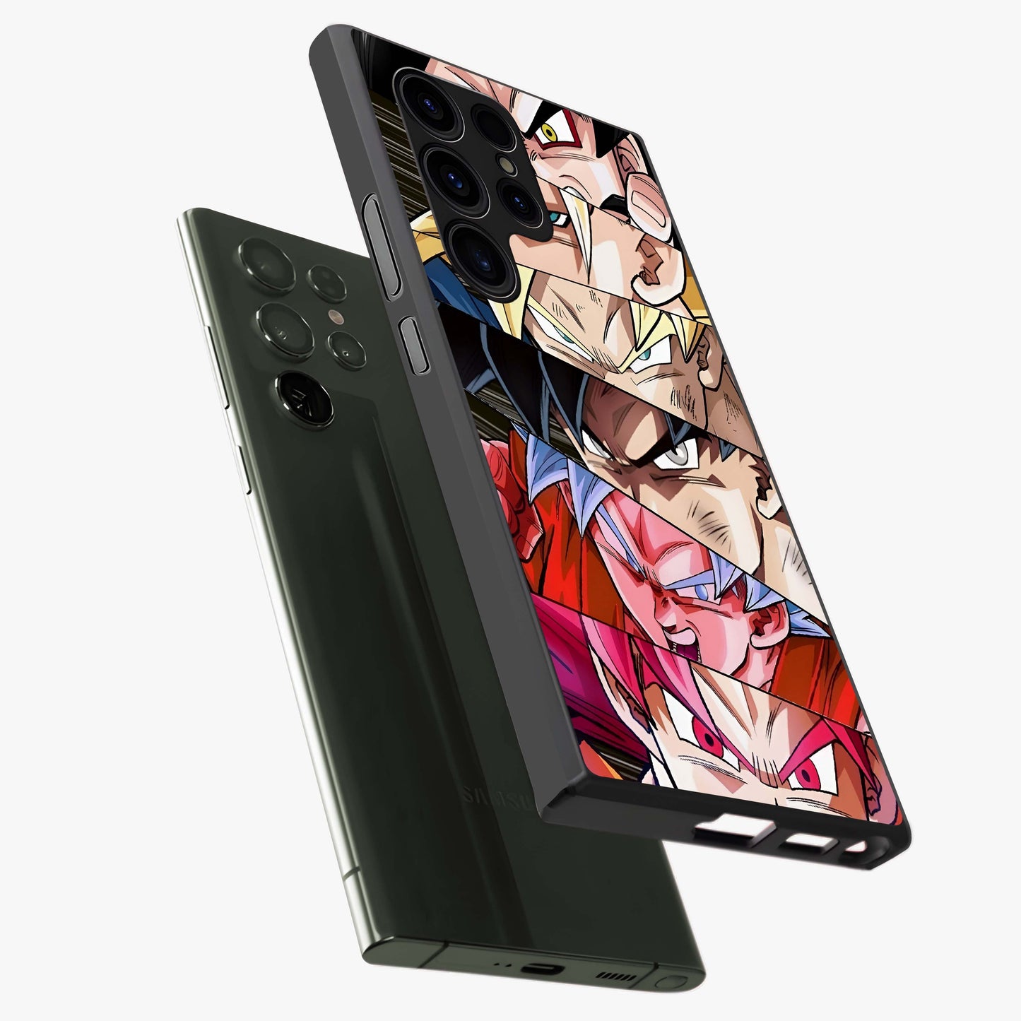 Anime Character Glass Case displayed in angled mockup highlighting colorful anime character illustration.