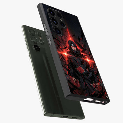 Focus Mode On Glass Case displayed in angled mockup highlighting clean minimal text artwork with modern aesthetic style.