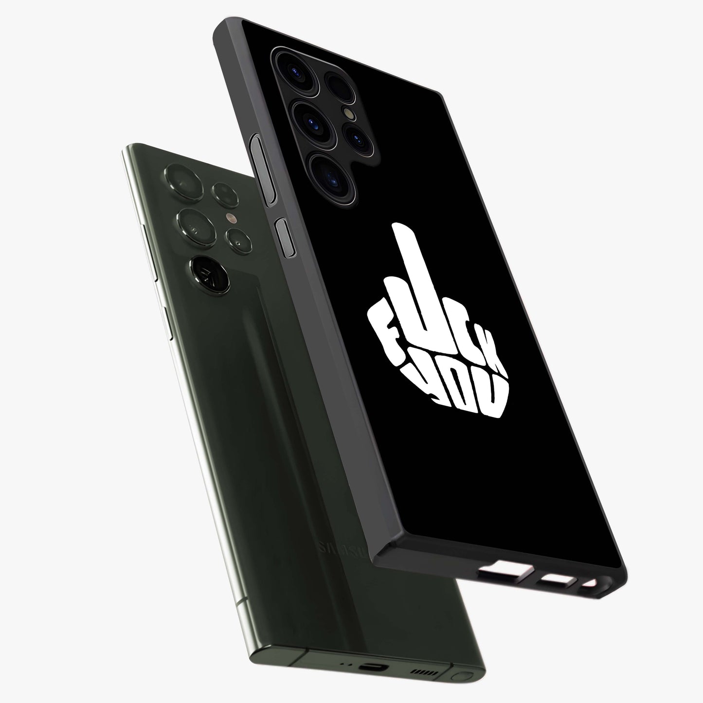 Rebel Mode On Glass Case displayed in angled mockup highlighting edgy text design with modern street aesthetic.