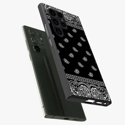 Retro Rebel Threads Glass Case displayed in angled mockup highlighting retro inspired graphic design with rebellious aesthetic.