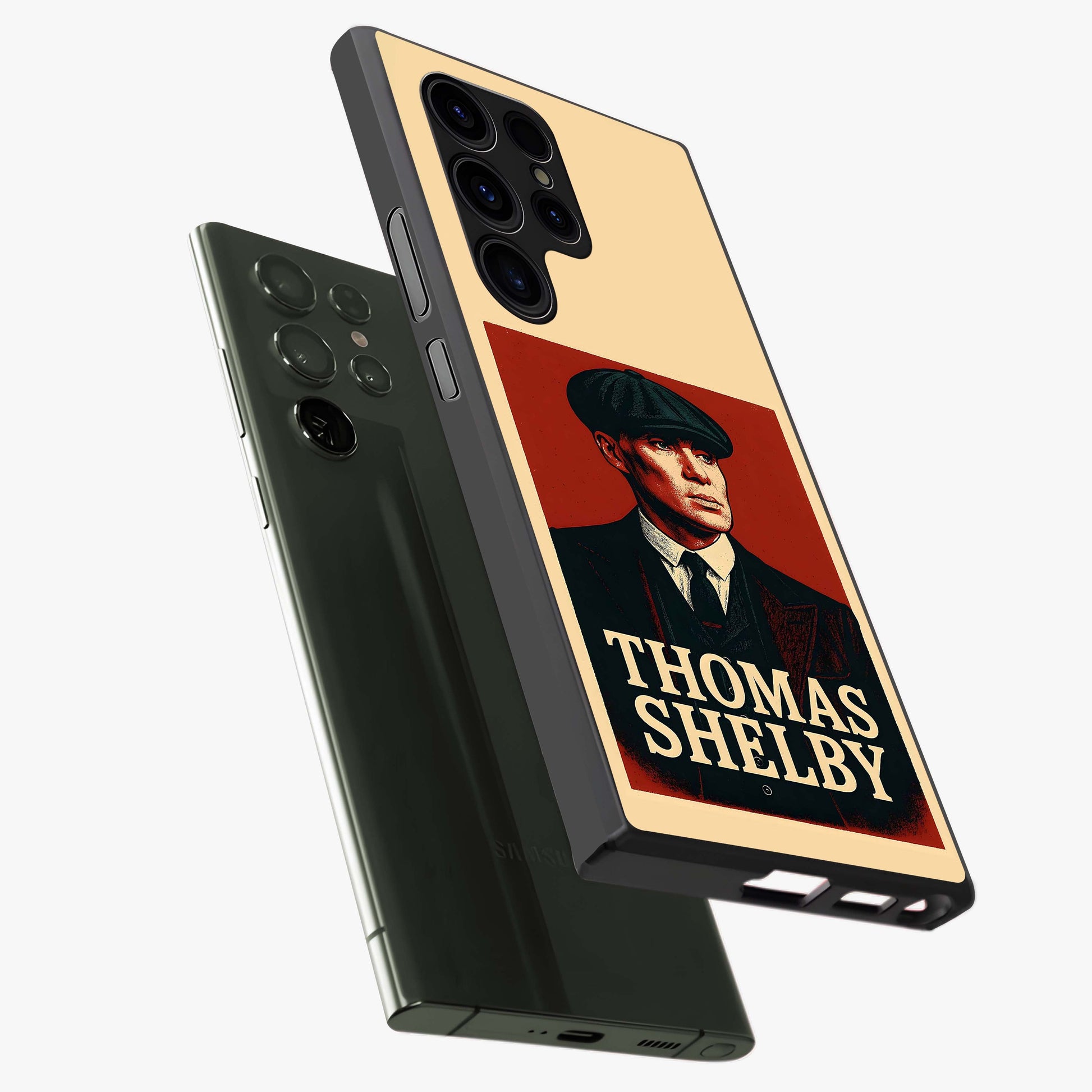 Vintage Mafia Authority Glass Case displayed in angled mockup highlighting powerful retro design with classic gangster aesthetic.