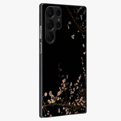Petal Moon Light With Custom Name Glass Case upright view showcasing elegant floral moon artwork with personalized aesthetic.