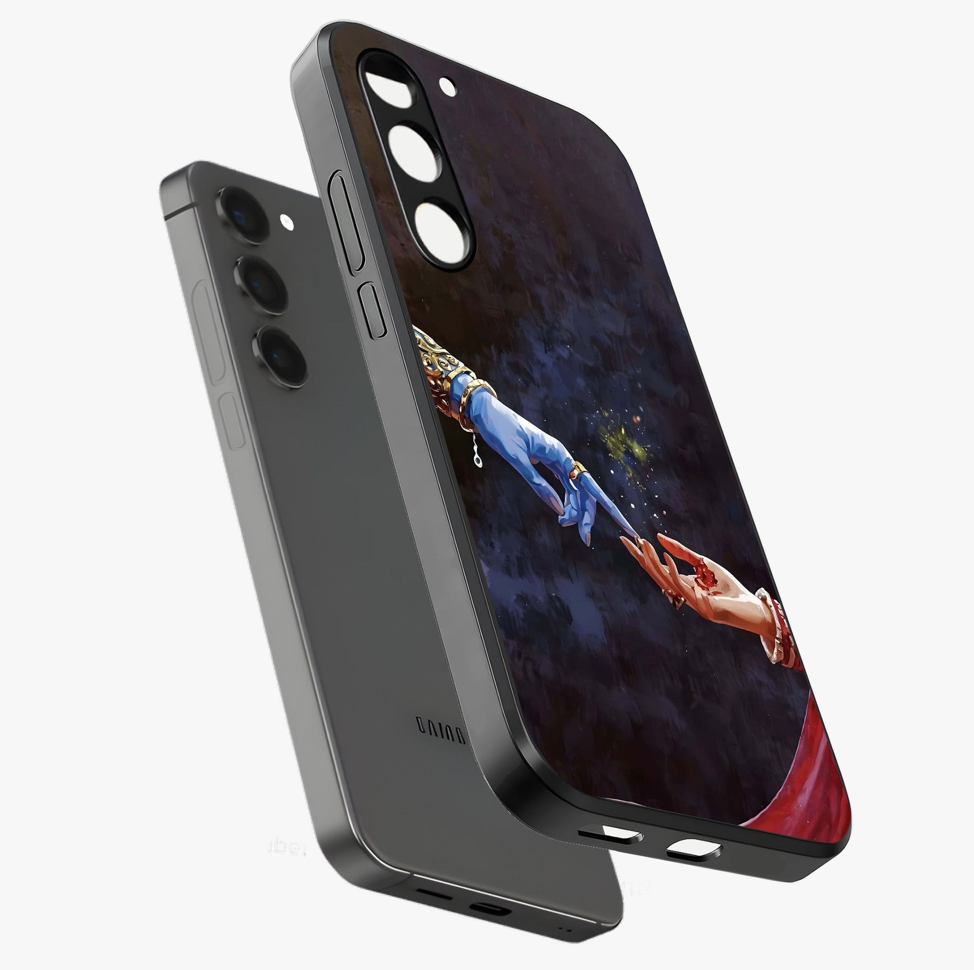 Divine Touch Eternal Glass Case displayed in angled mockup highlighting elegant divine inspired design with calm aesthetic style.