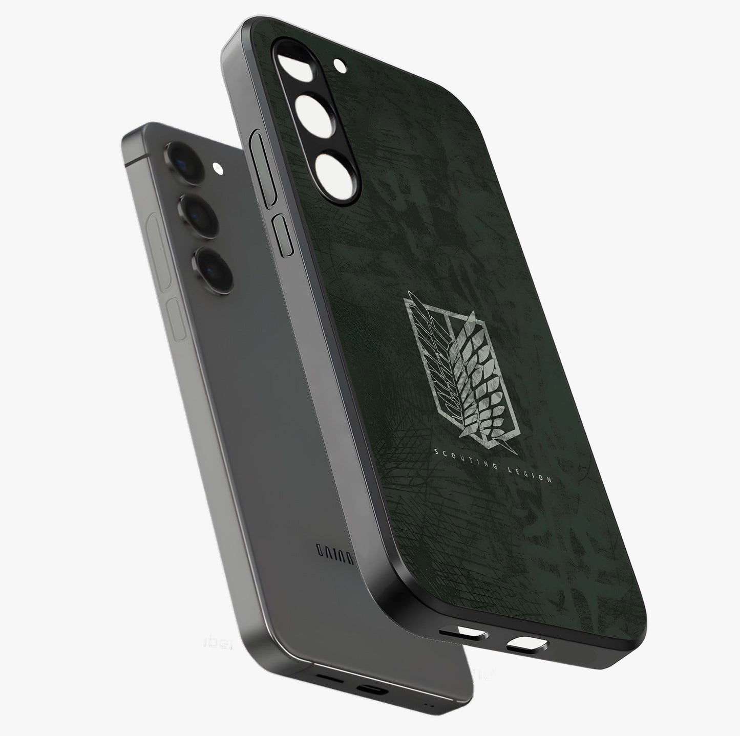Wings Of Freedom Glass Case displayed in angled mockup highlighting graceful wing design with inspirational aesthetic.