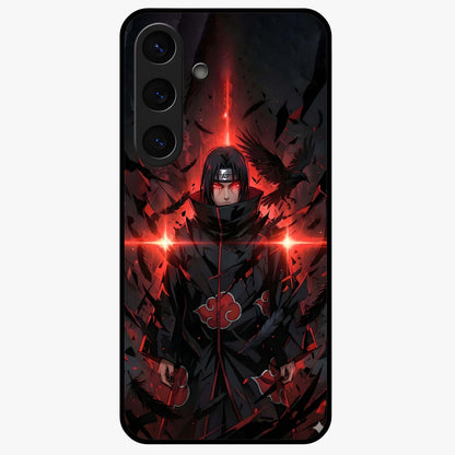 Focus Mode On Glass Case showing flat back view with bold motivational typography design and glossy glass finish.
