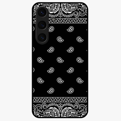 Retro Rebel Threads Glass Case showing flat back view with vintage street style artwork and glossy glass finish.