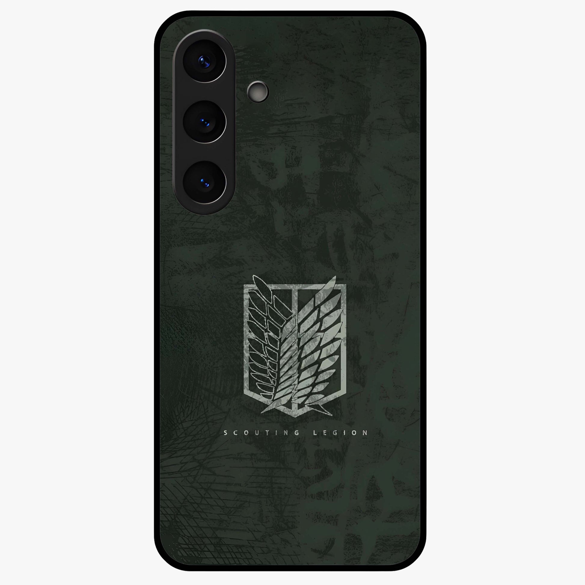 Wings Of Freedom Glass Case showing flat back view with symbolic wings artwork and glossy glass finish.
