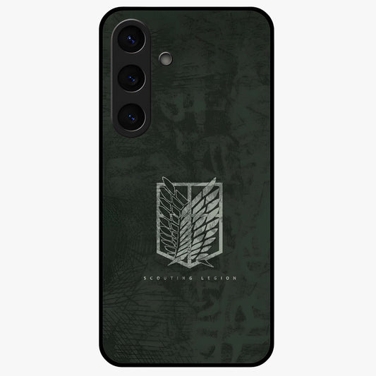Wings Of Freedom Glass Case showing flat back view with symbolic wings artwork and glossy glass finish.