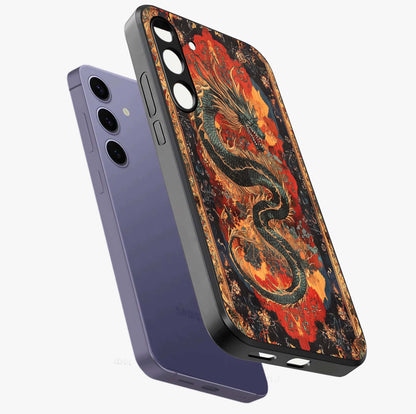 Inferno Dragon Soul Glass Case For Samsung Galaxy S24