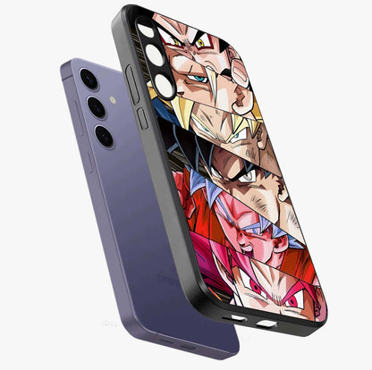 Anime Character Glass Case displayed in angled mockup highlighting colorful anime character illustration.
