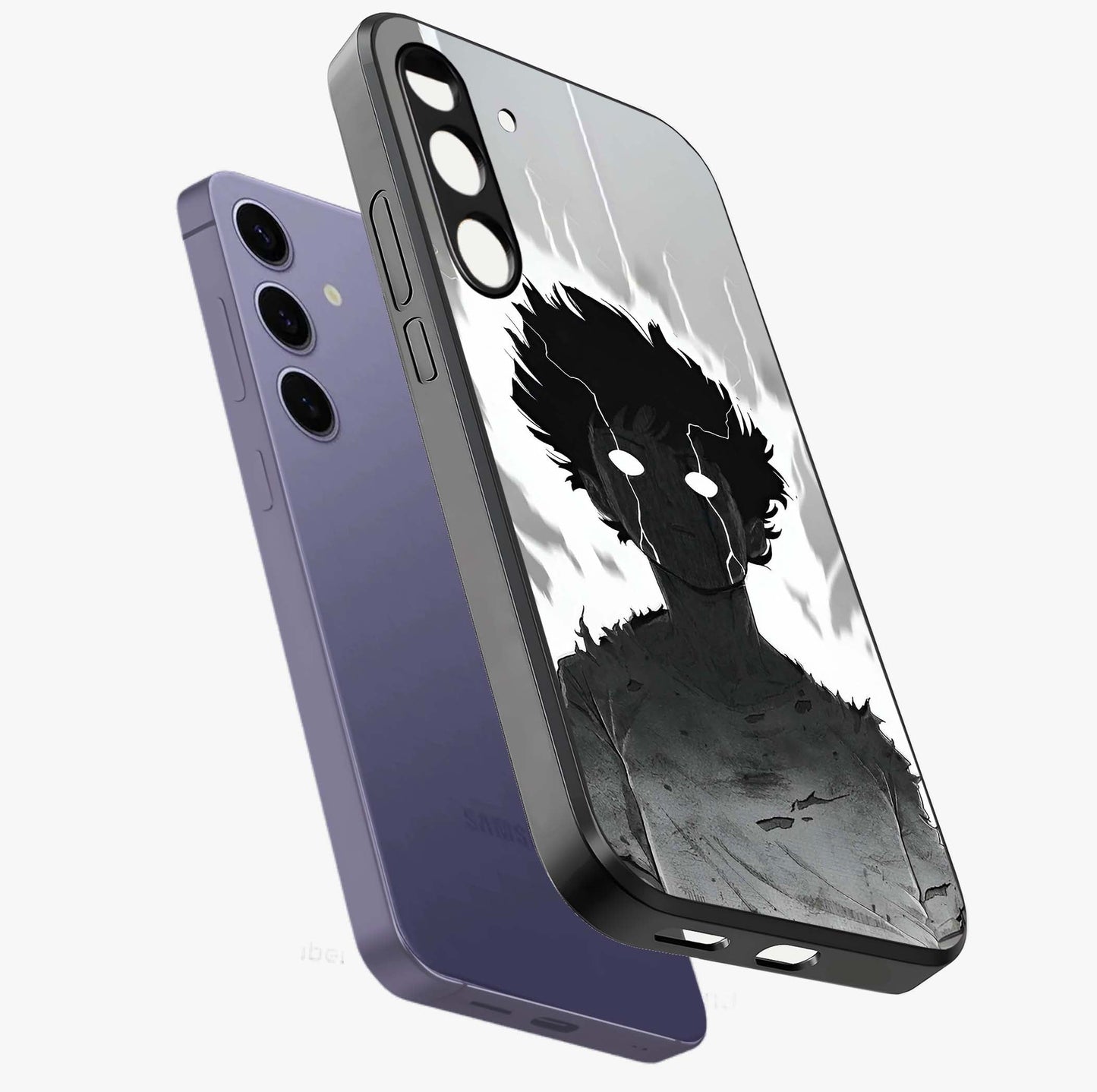 Awakened Inner Rage Glass Case displayed in angled mockup highlighting powerful graphic design and bold artistic theme.