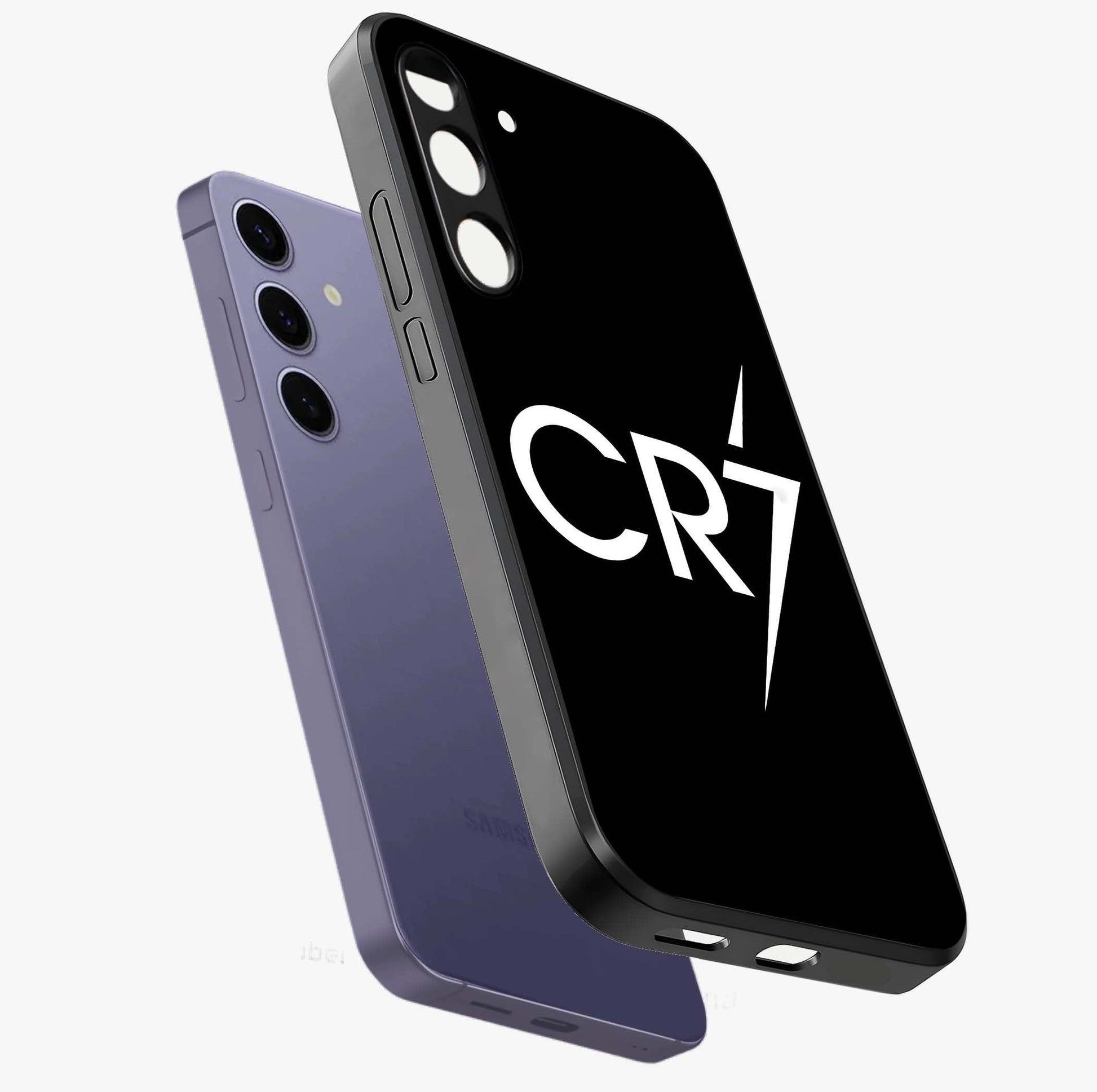 Cr7 Elite Strike Glass Case displayed in angled mockup highlighting powerful sports graphic with bold athletic theme.