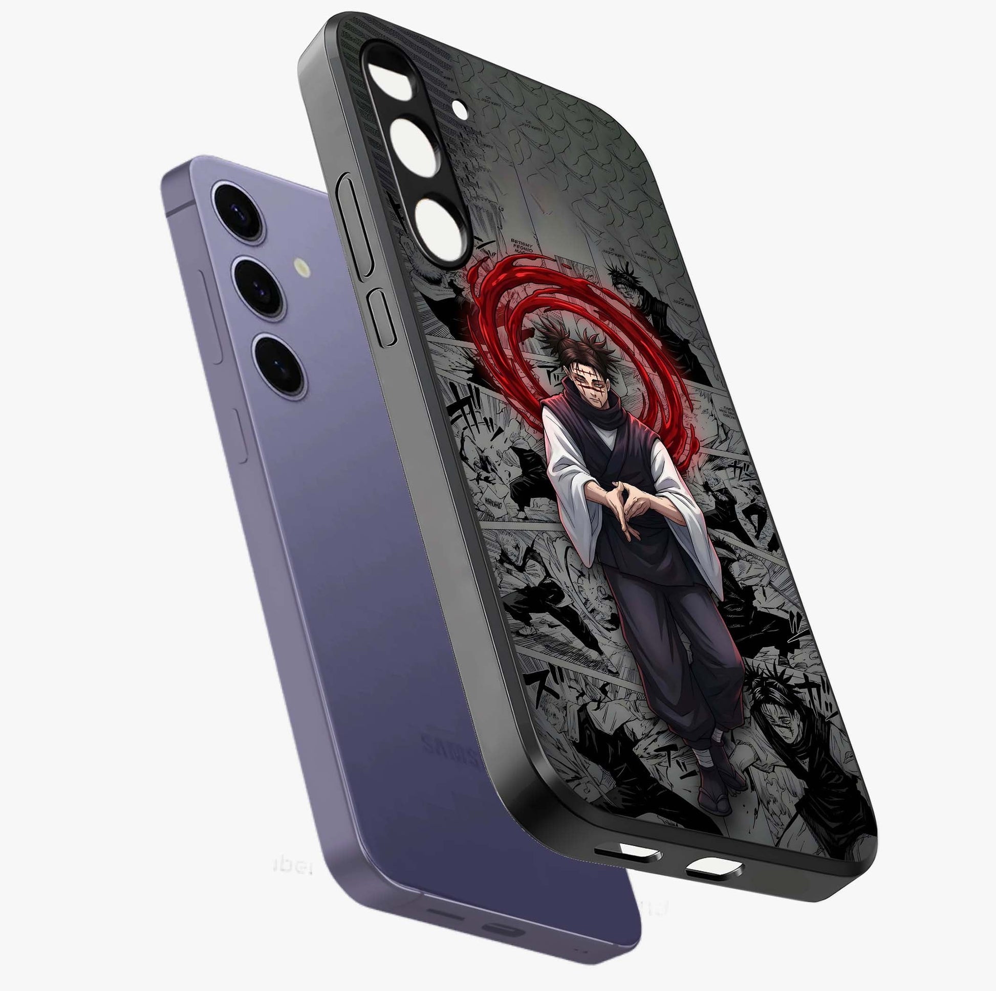 Cursed Ritual Ascension Glass Case displayed in angled mockup highlighting mystical ritual illustration with supernatural aesthetic.