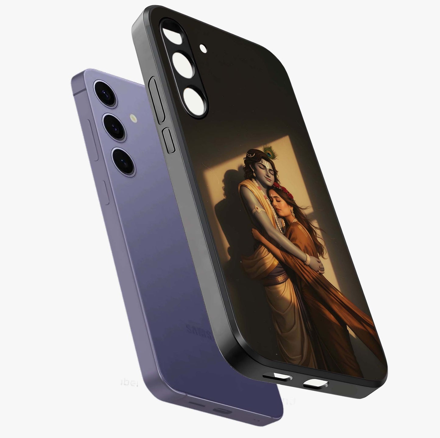 Divine Eternal Love Glass Case displayed in angled mockup highlighting elegant divine inspired design with peaceful aesthetic.