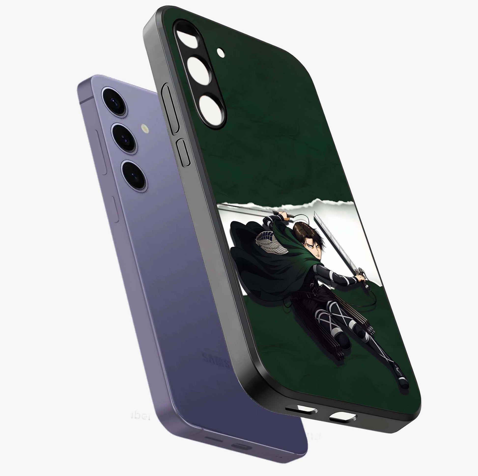 Emerald War Vanguard Glass Case displayed in angled mockup highlighting intense battle inspired design with emerald tone aesthetic.