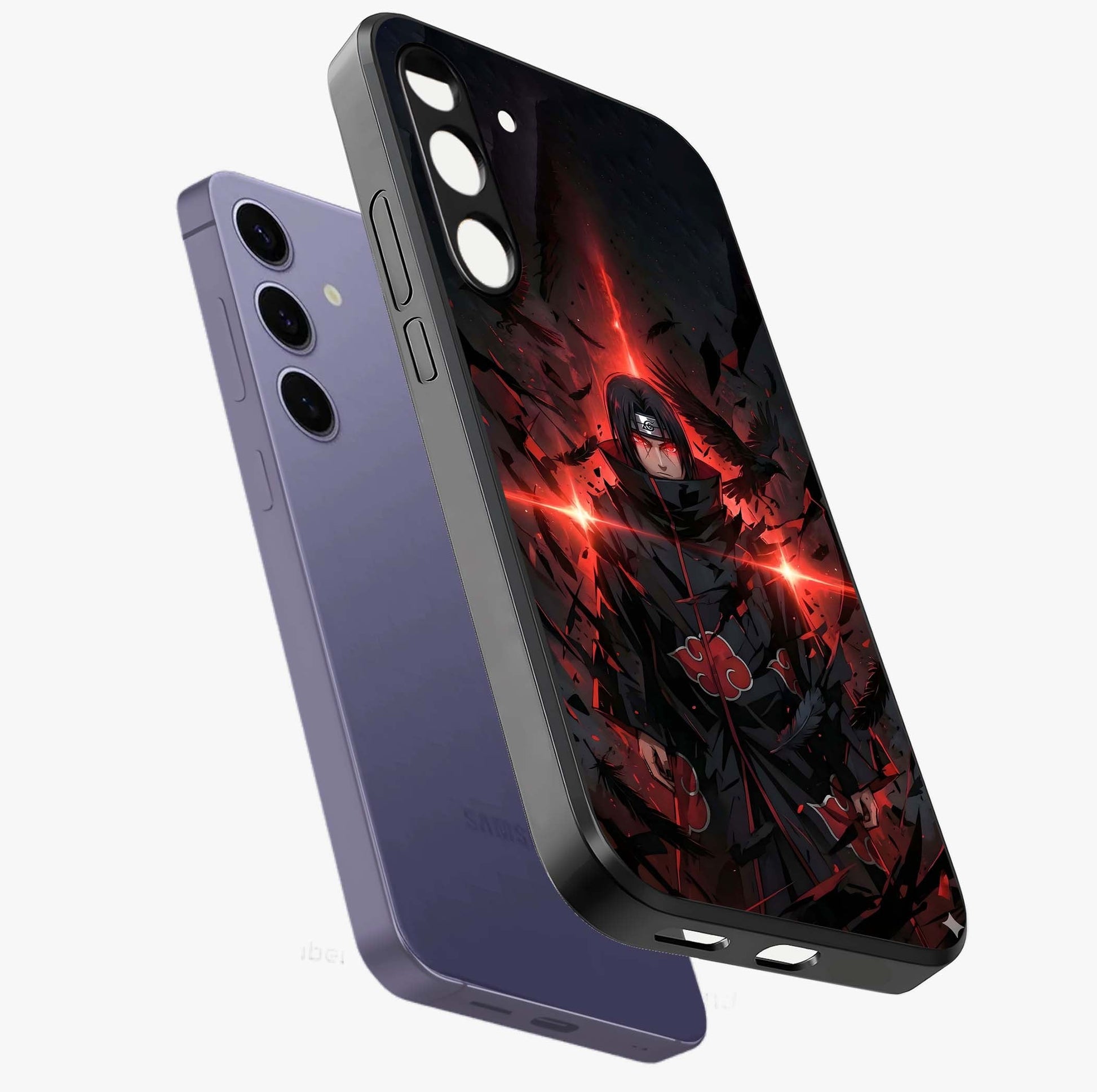 Focus Mode On Glass Case displayed in angled mockup highlighting clean minimal text artwork with modern aesthetic style.