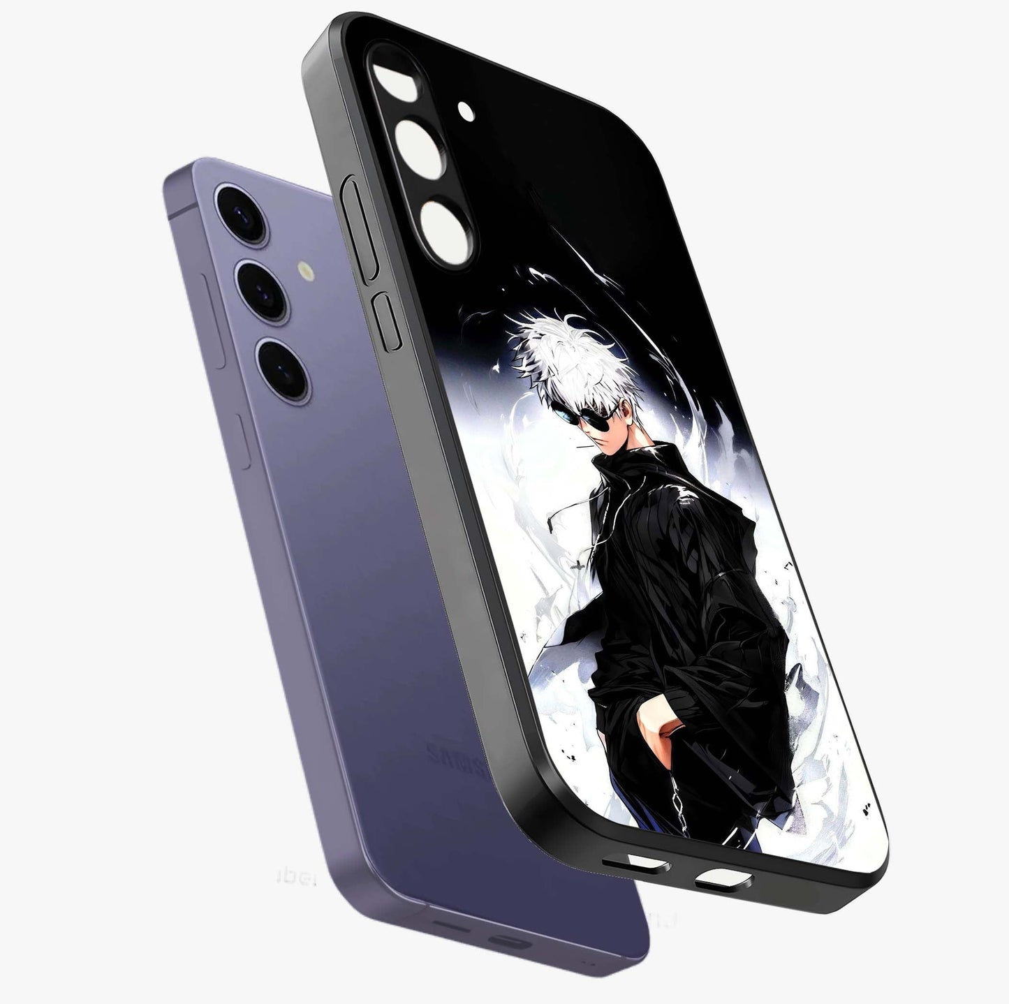 Limitless Shadow King Glass Case displayed in angled mockup highlighting dramatic dark hero design with intense aesthetic.