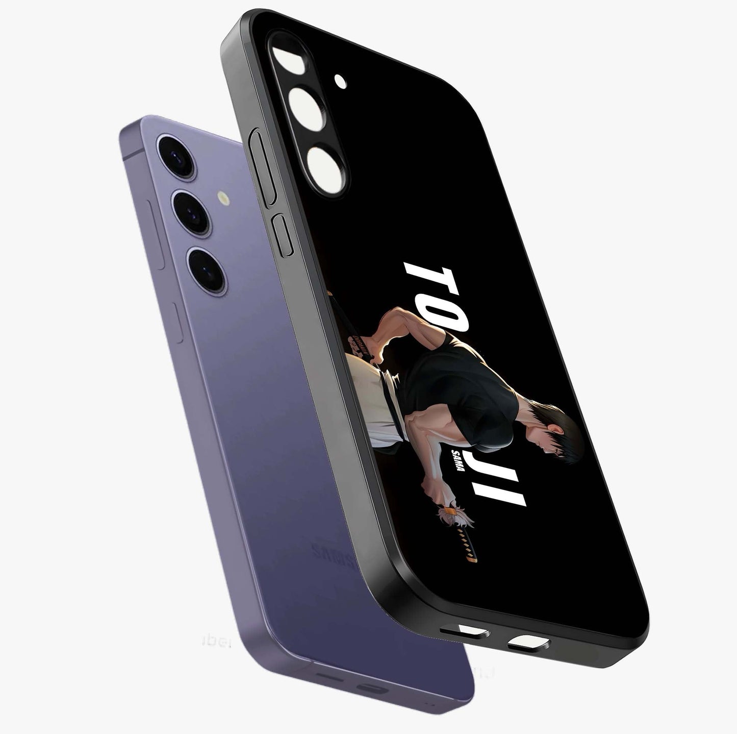 Midnight Blade Resolve Glass Case displayed in angled mockup highlighting powerful blade illustration with dramatic dark aesthetic.