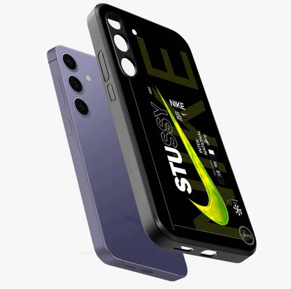 Neon Street Edition Glass Case displayed in angled mockup highlighting vibrant urban design with bold street aesthetic.